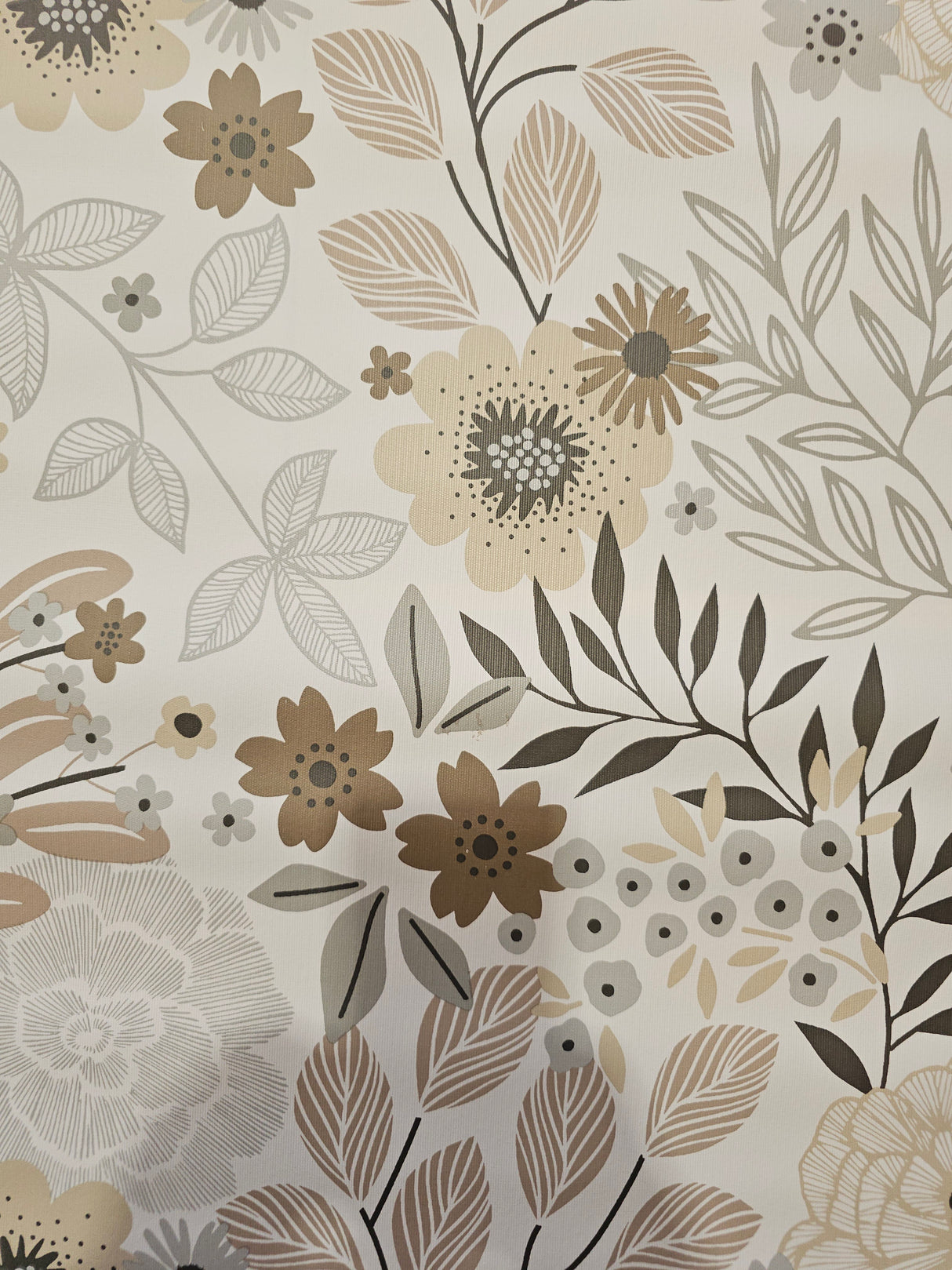 2. sortering - Divine Luxury, Natur - Voksdug med blomster og blade