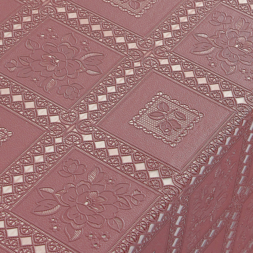 Blondevoksdug Fanny - Mørk gammelrosa blondedug