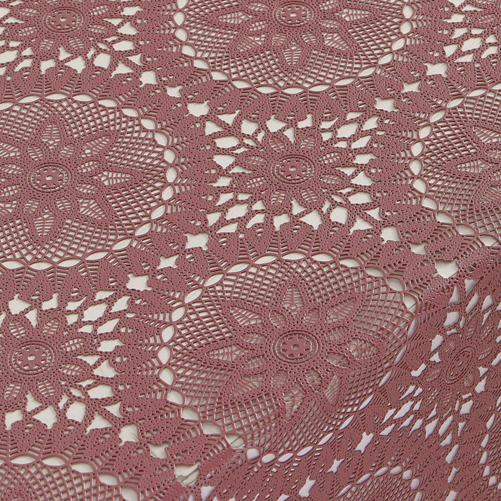 Blondevoksdug Dagny - Mørk gammelrosa blondedug