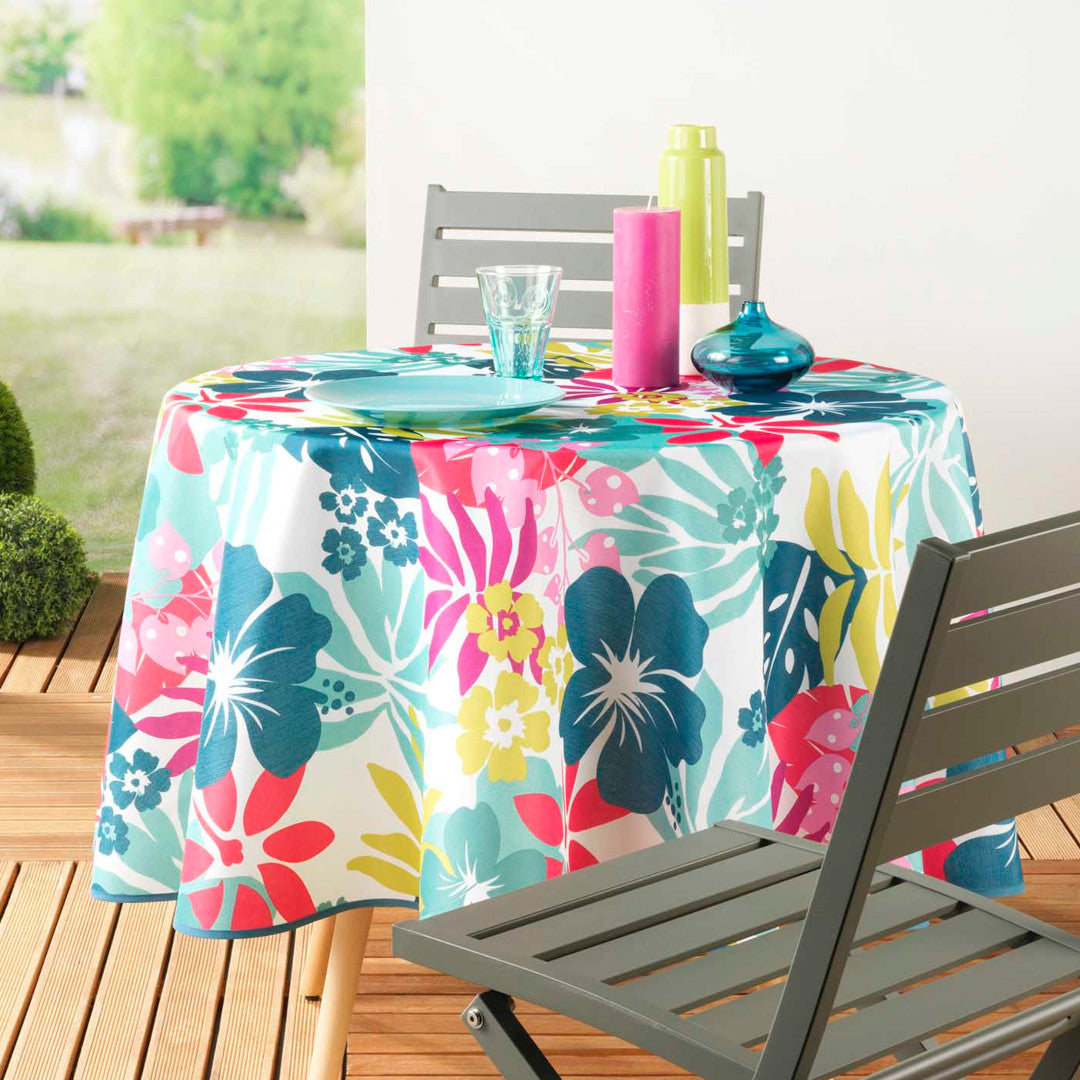 Hawai White - Ø 180 cm, rund dug med anti-plet