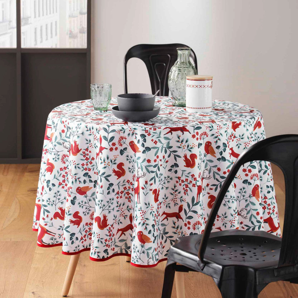 Forestine - Ø 180 cm, rund dug med anti-plet