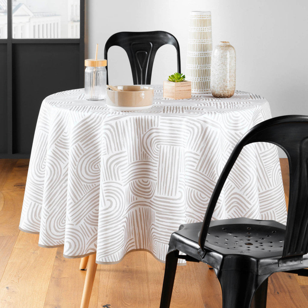 Pandora Naturel - Ø 180 cm, rund dug med anti-plet