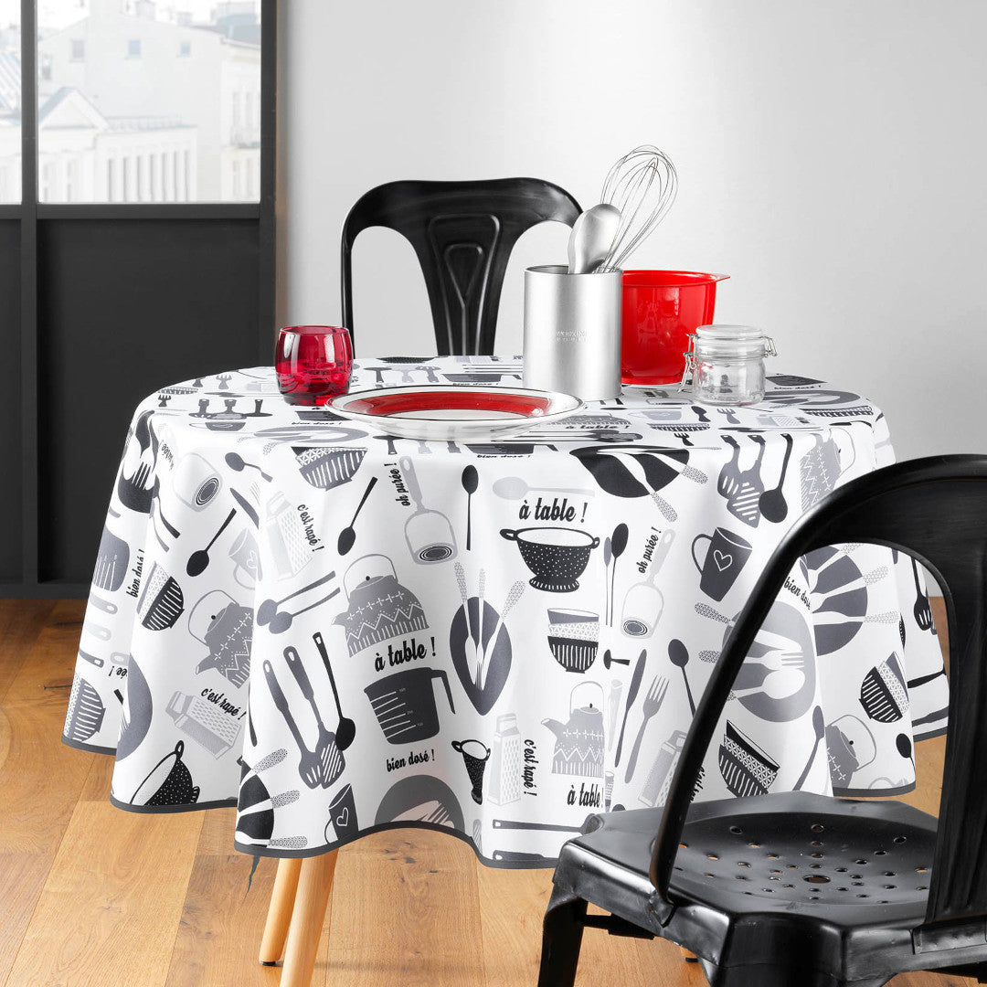 Kitchen - Ø 180 cm, rund dug med anti-plet