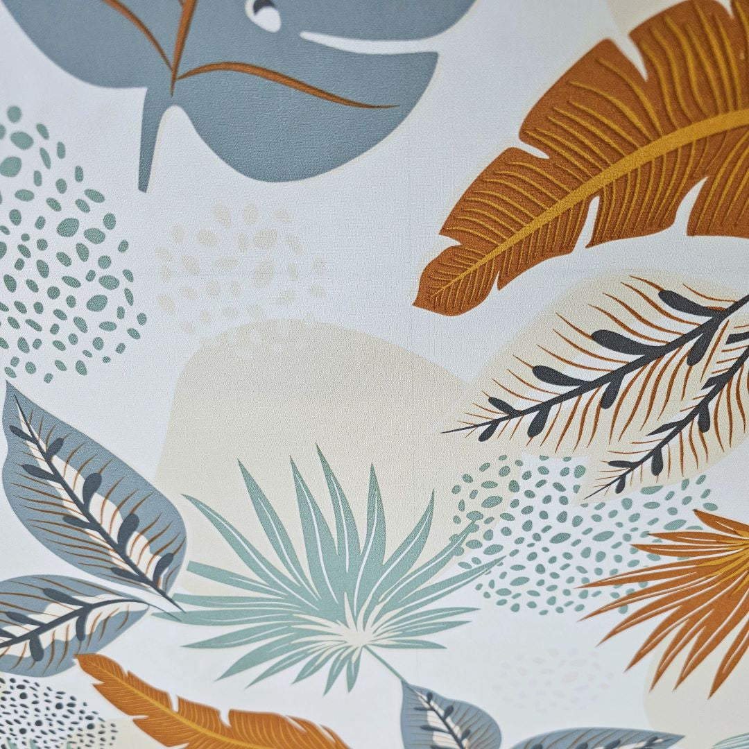 2. SORTERING - Textilia Plantania Multico - Voksdug med forskellige blade