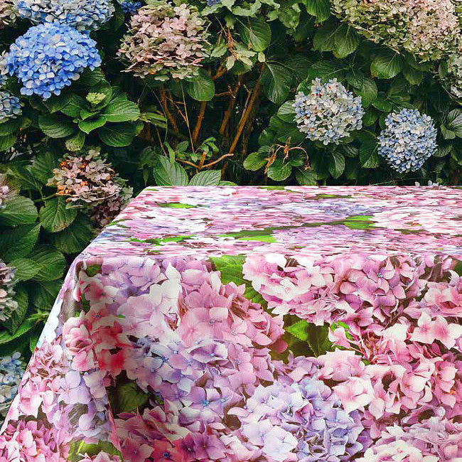 Vidunderlige Hortensier - Voksdug med flotte blomster