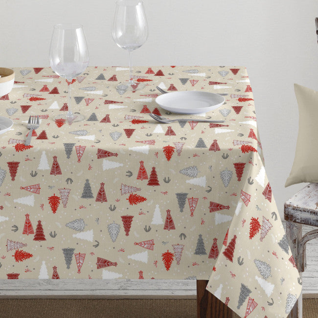 Juledug akryldug festlige juletræer