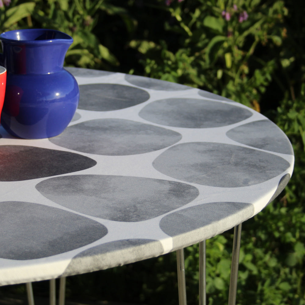 Arapoff Piedra - rund akryldug med elastikkant - Til bord Ø 60 - Ø 170 cm