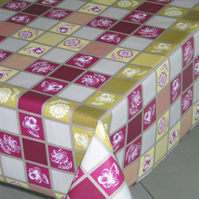 Kronblade lilla. Ekstra bred voksdug, 160cm