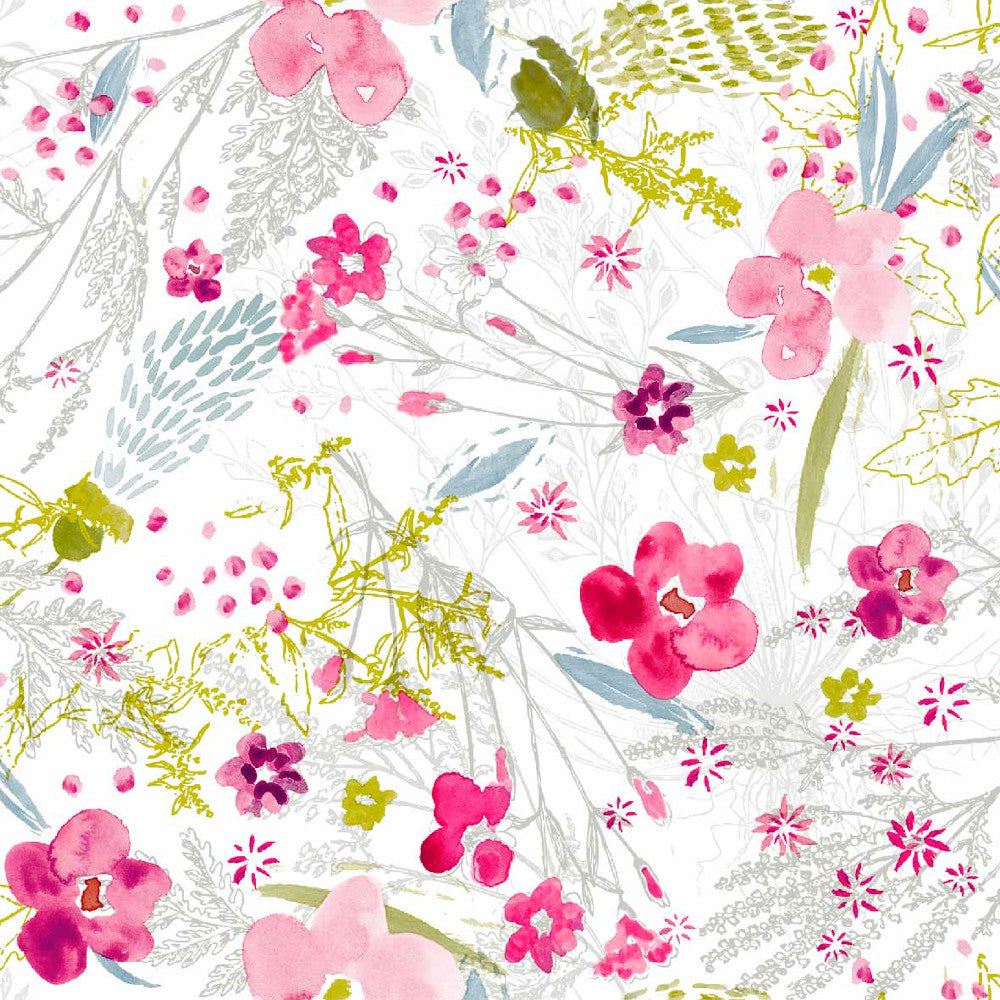 Sommerblomster - Voksdug med sommerblomster i fuldt flor