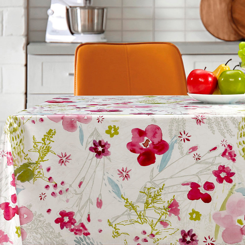 Sommerblomster - Voksdug med sommerblomster i fuldt flor