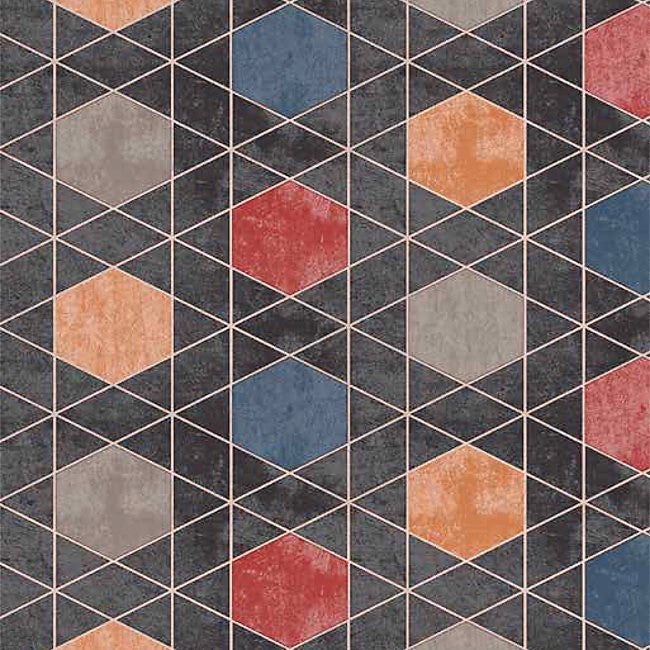 Geometric Blocks - Voksdug med enkelt grafisk design