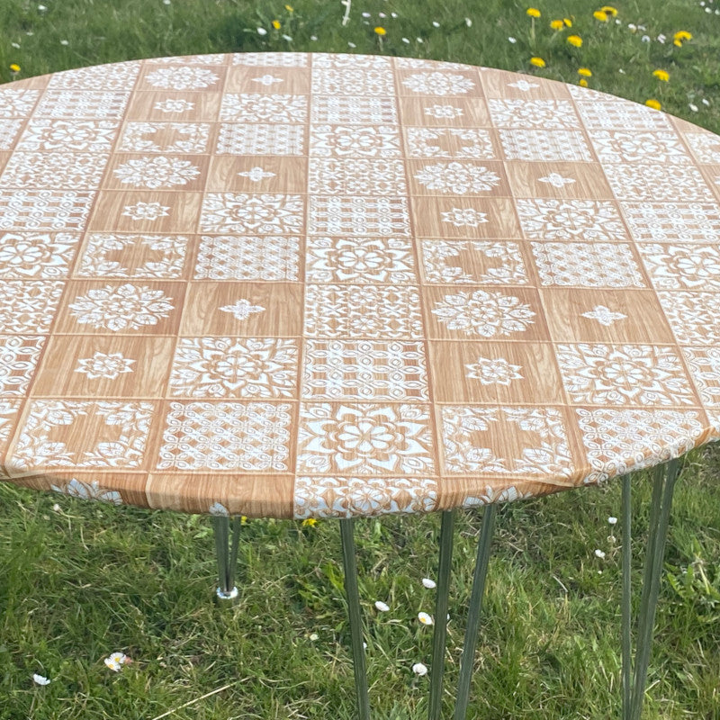 Kakler Gylden Brun - Rund voksdug med elastik