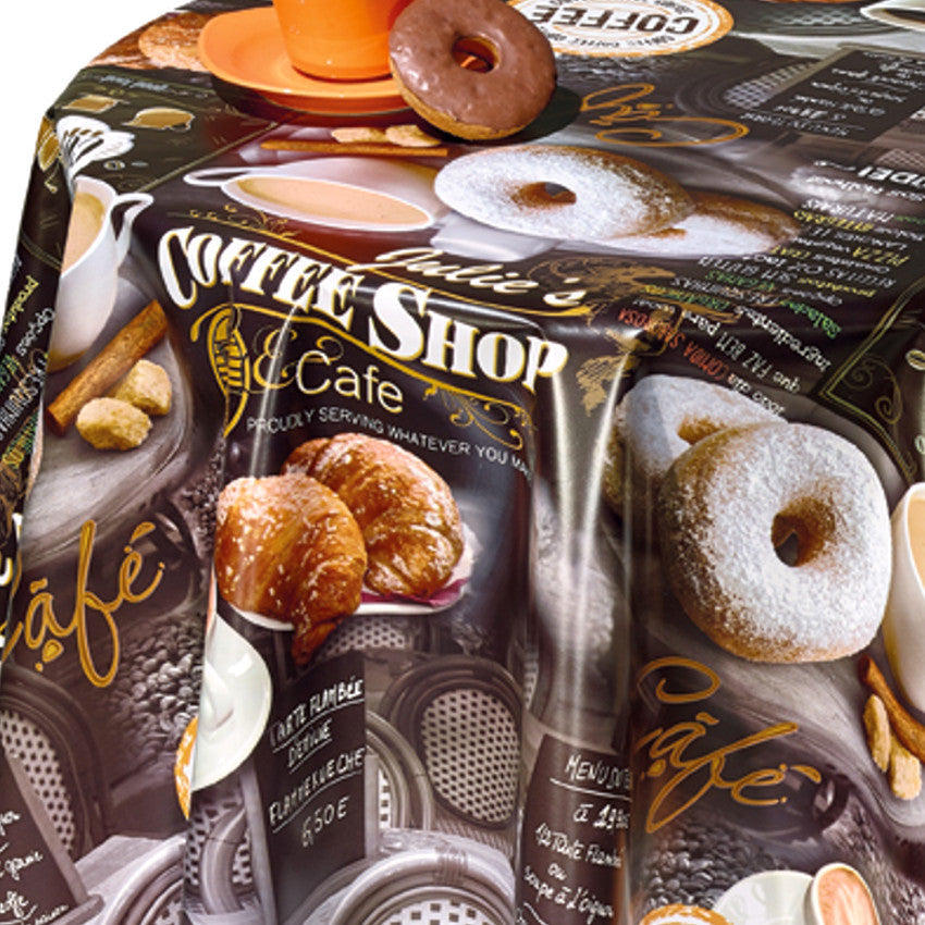 70A Voksdug Coffee Shop, voksdug med kaffe og kage