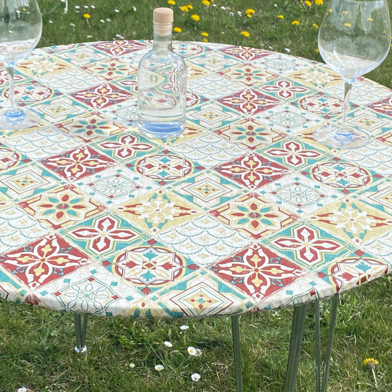 Skønne Kakler Grøn - Rund voksdug med elastik