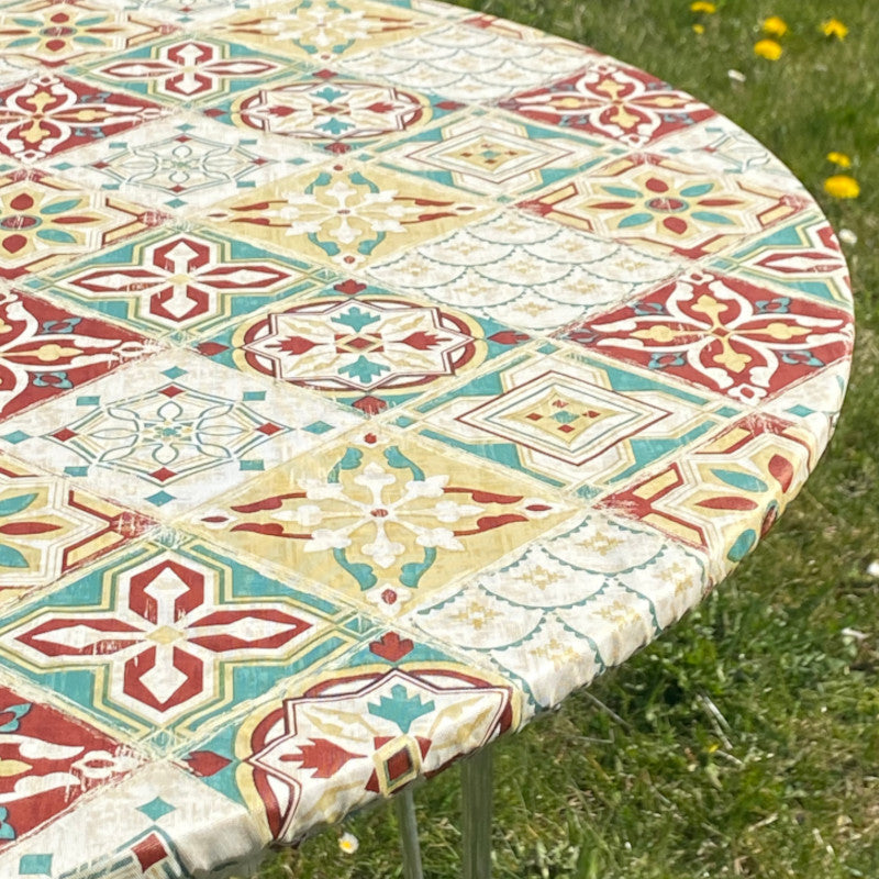 Skønne Kakler Grøn - Rund voksdug med elastik