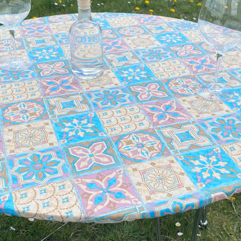 Skønne Kakler Lyserød - Rund voksdug med elastik