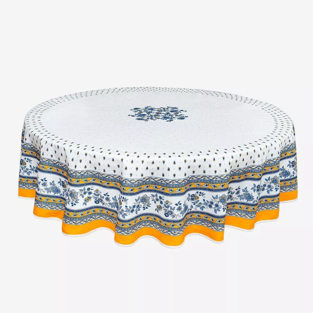 Avignon Gul - Rund provencedug ø 180 cm