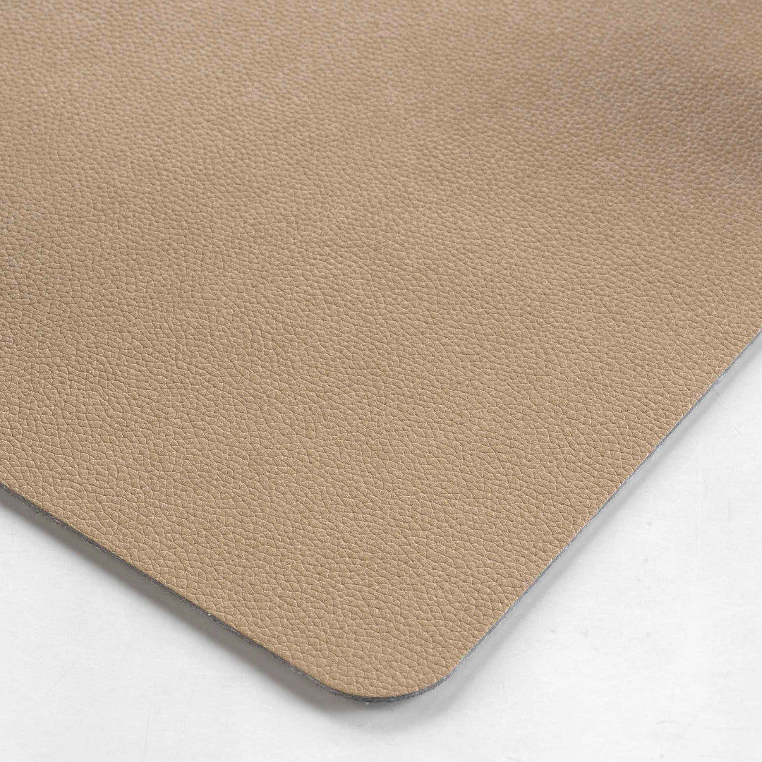 Bergame Natural - Dækkeserviet i imiteret læder 30 x 43 cm vendbar, nærbillede