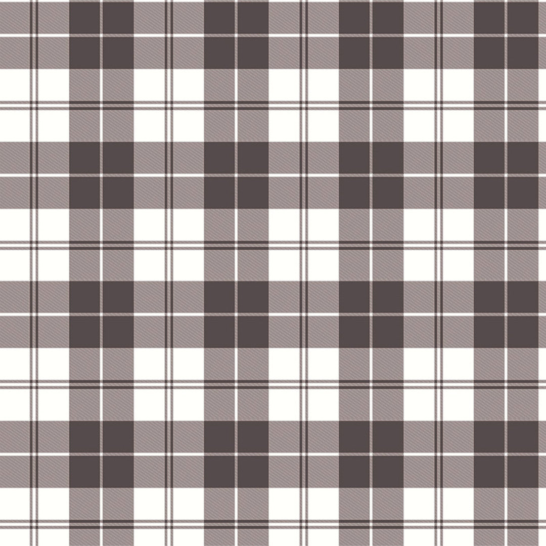 Brent Brun/grå – Ternet voksdug med klassisk charme og hygge, mønster