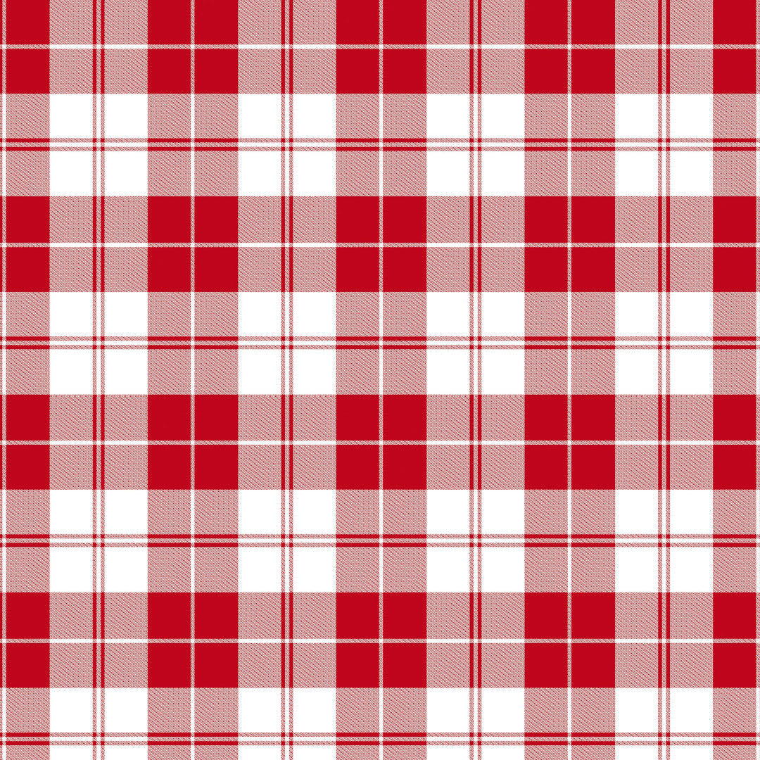 Brent Rød voksdug – Klassisk hygge med landlig charme, mønster