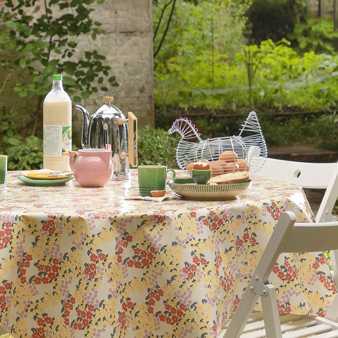 Butterflys Soft Ice Lola rund voksdug blomster