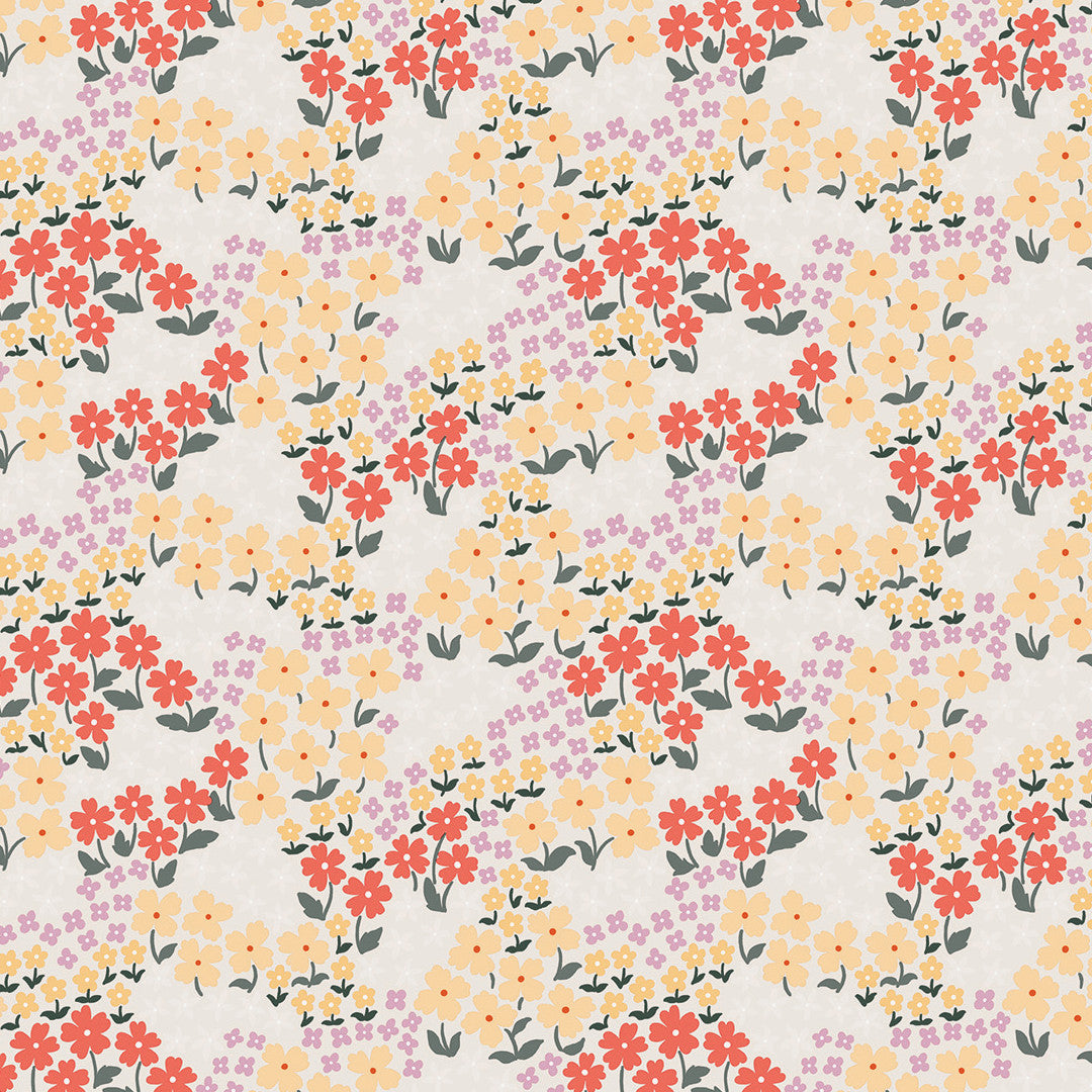 Butterflys Soft Ice - Lola voksdug med små blomster, mønster