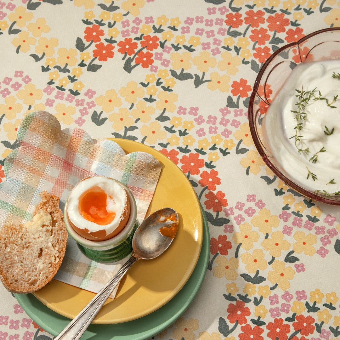 Butterflys Soft Ice - Lola voksdug med små blomster, nærbillede