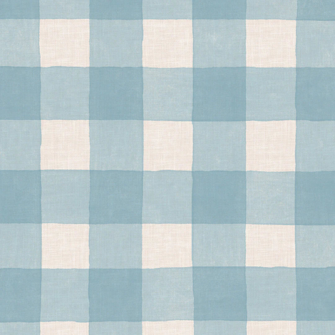 100 x 192 cm - Careaux Blue – Ekstra kraftig voksdug med klassiske blå tern