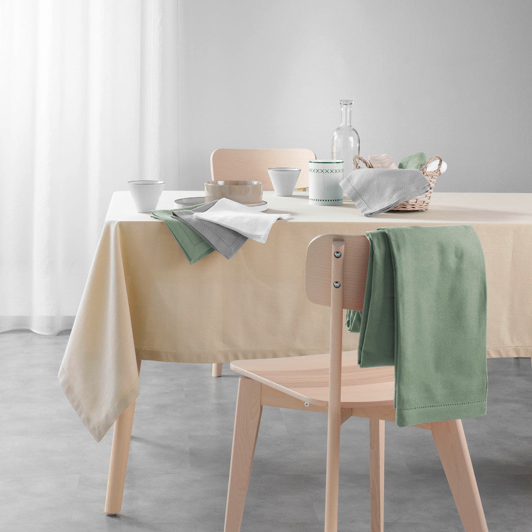 Charline Cèdre – Ensfarvet bomuldsdug 140 x 240 cm, udvalg