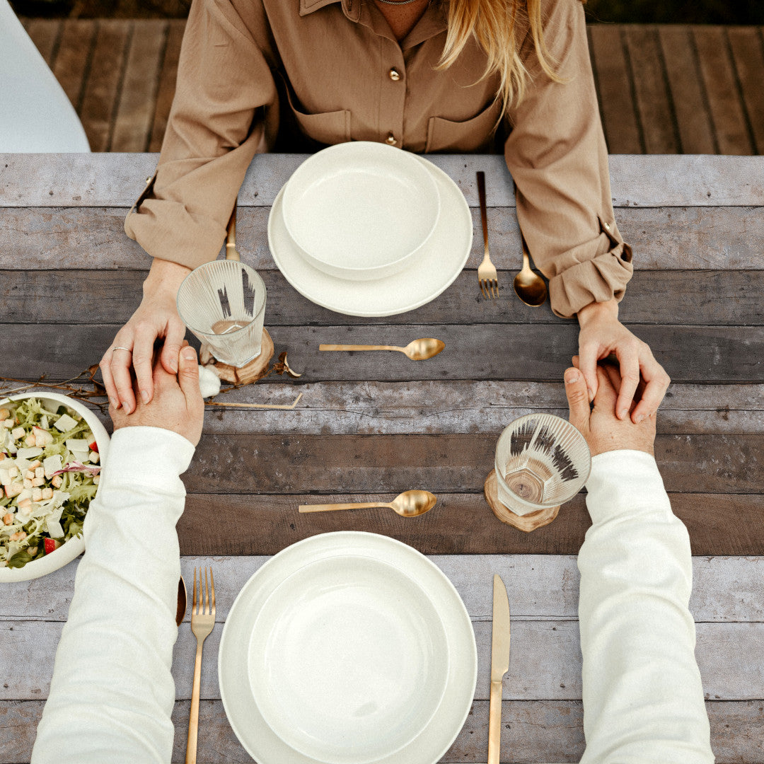 Cipres – Akryldug med trælook i varme og kølige nuancer