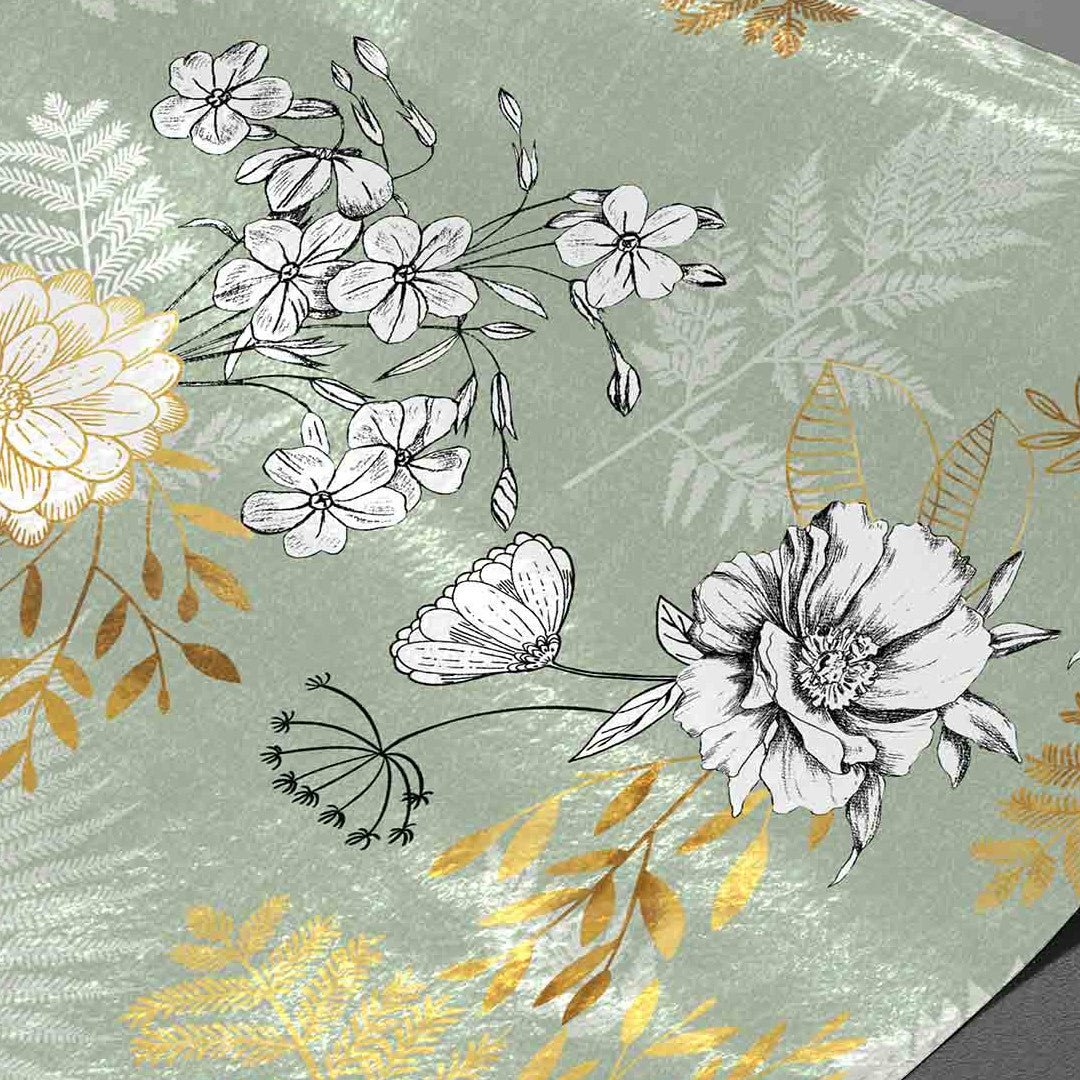 Claudie Sauge Metallic – Voksdug med guldeffekt, nærbillede 1