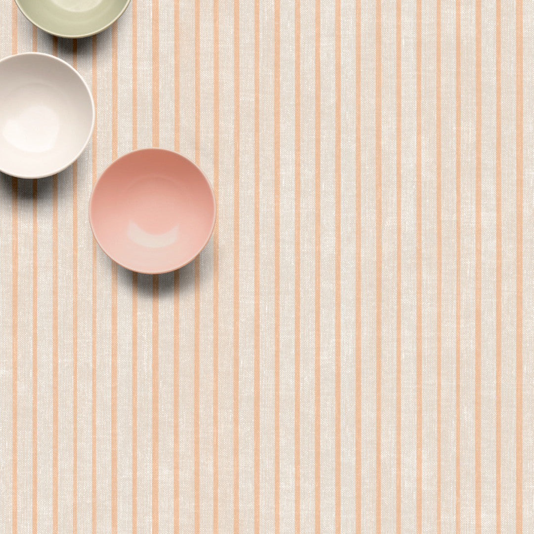 Claustra Apricot - Voksdug med striber på langs