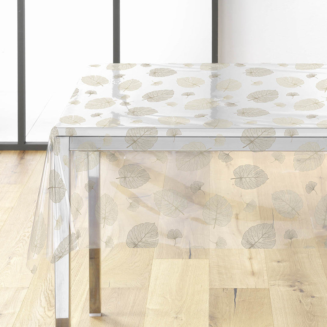 Elitis Skyggeblad - Gennemsigtig voksdug med fine, lyse blade i naturlig stregtegning, hjørne