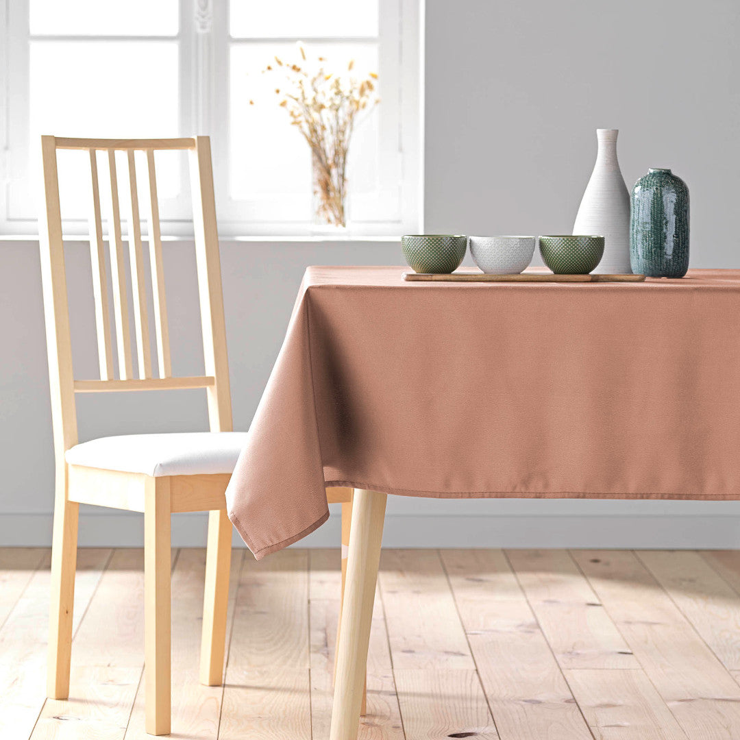 Essentiel Blush - Ensfarvet rektangulær dug 140 x 250 cm, miljøbillede