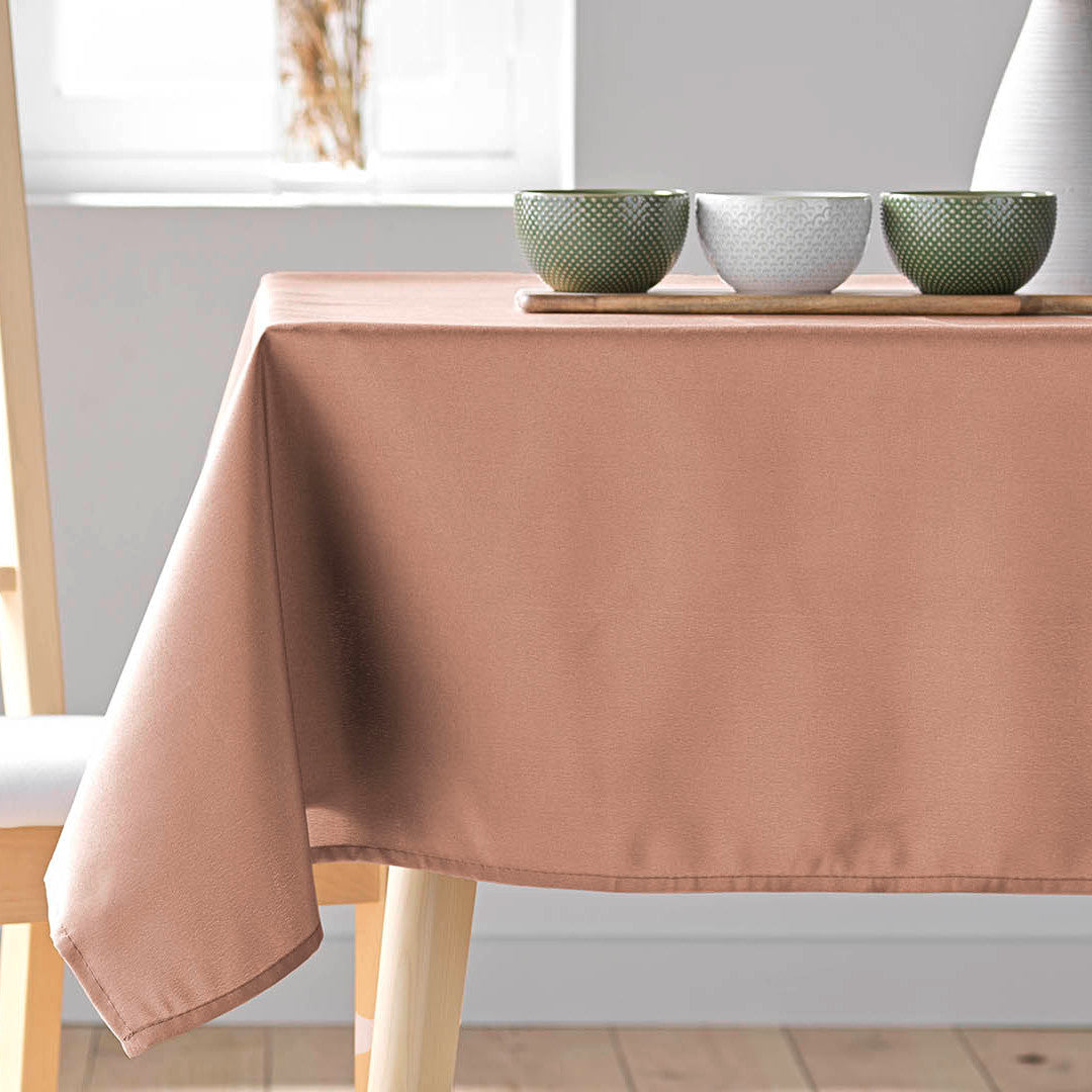Essentiel Blush - Ensfarvet rektangulær dug 140 x 250 cm, nærbillede