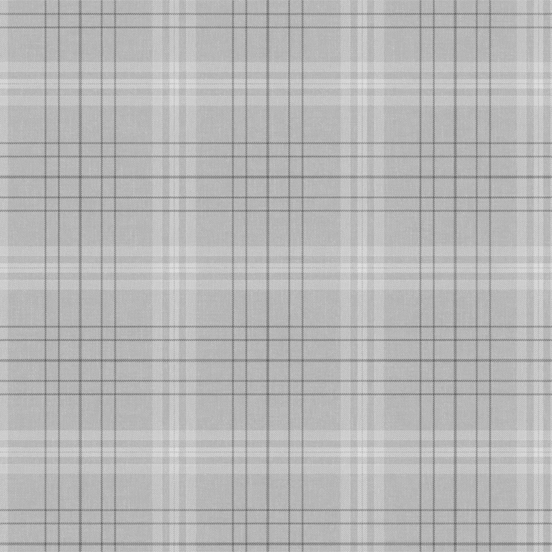 Fade Grå - Voksdug med tern i flot hørlook, mønster