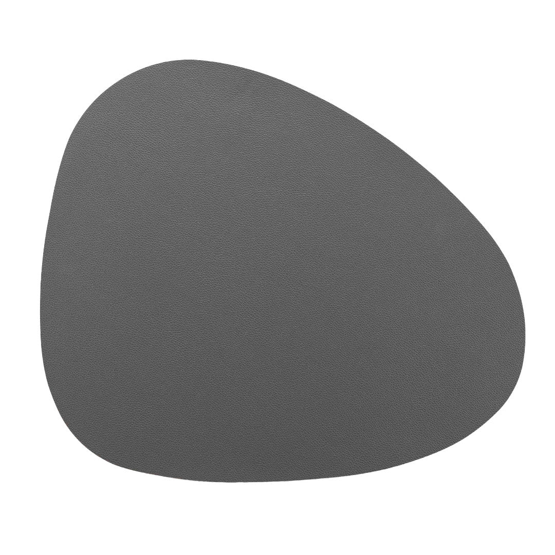 Galita Grå - Dækkeserviet i imiteret læder 37 x 45 cm vendbar