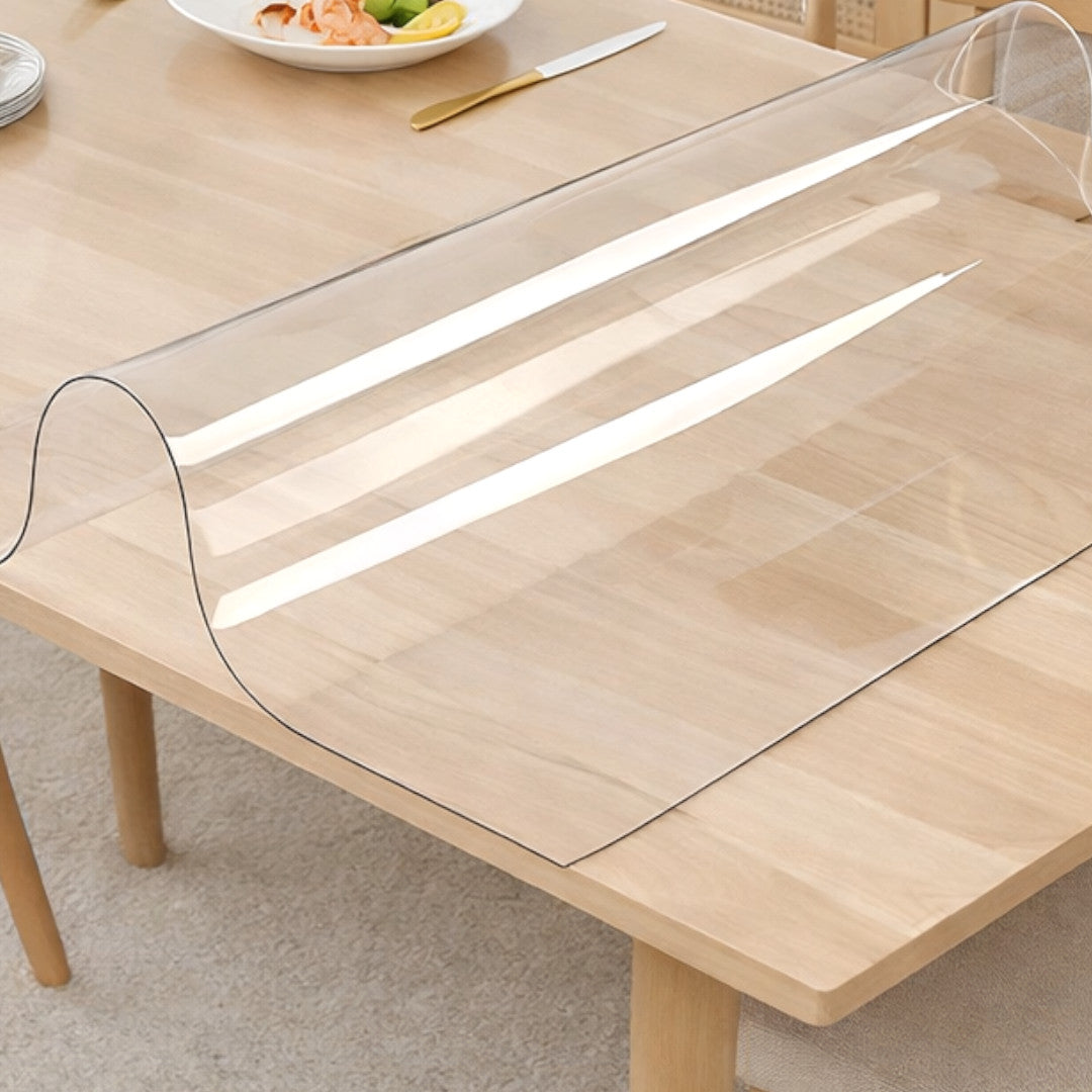 Gennemsigtig voksdug i klar plast – 1,0 mm / 100 cm, nærbillede