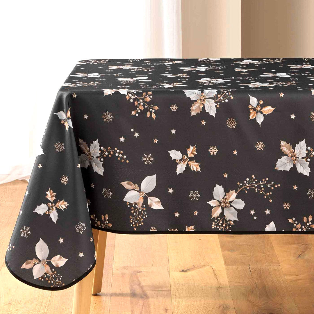 Guido Antracit - Juledug med kristtorn, 150 x 300 cm, hjørne