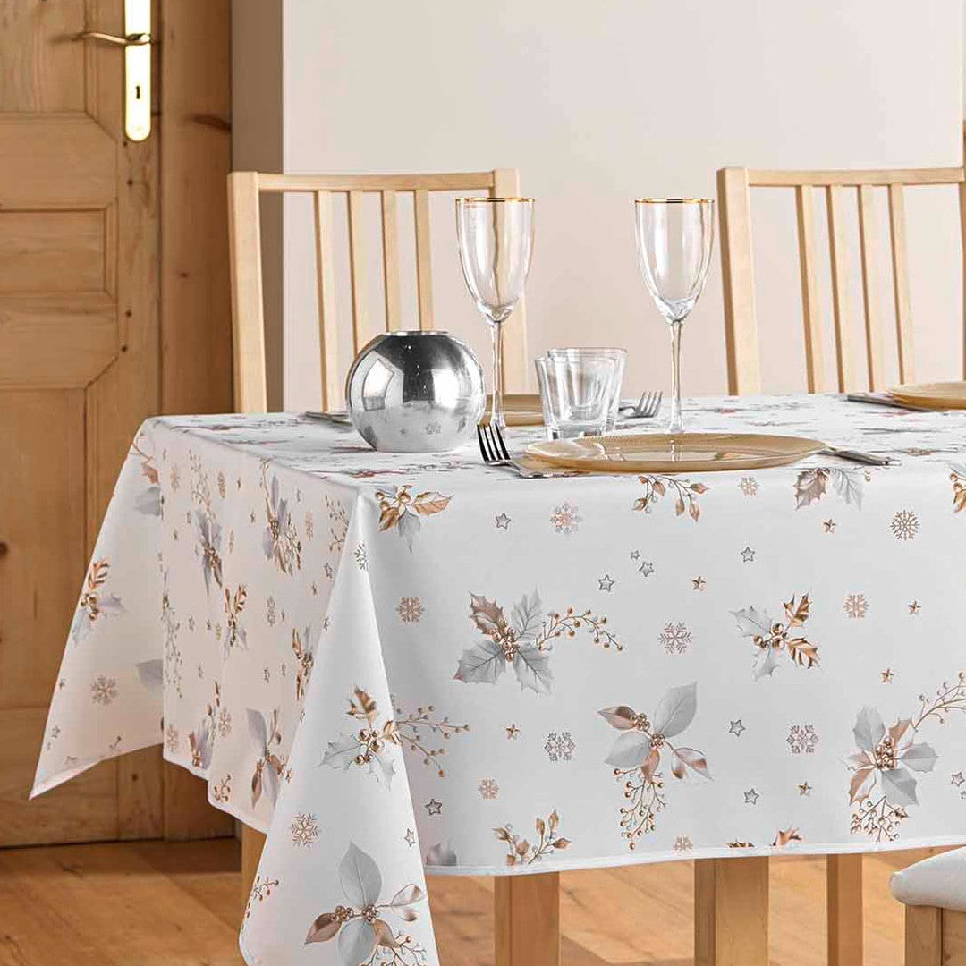 Guido Blanc - Juledug med kristtorn, 150 x 300 cm, miljø