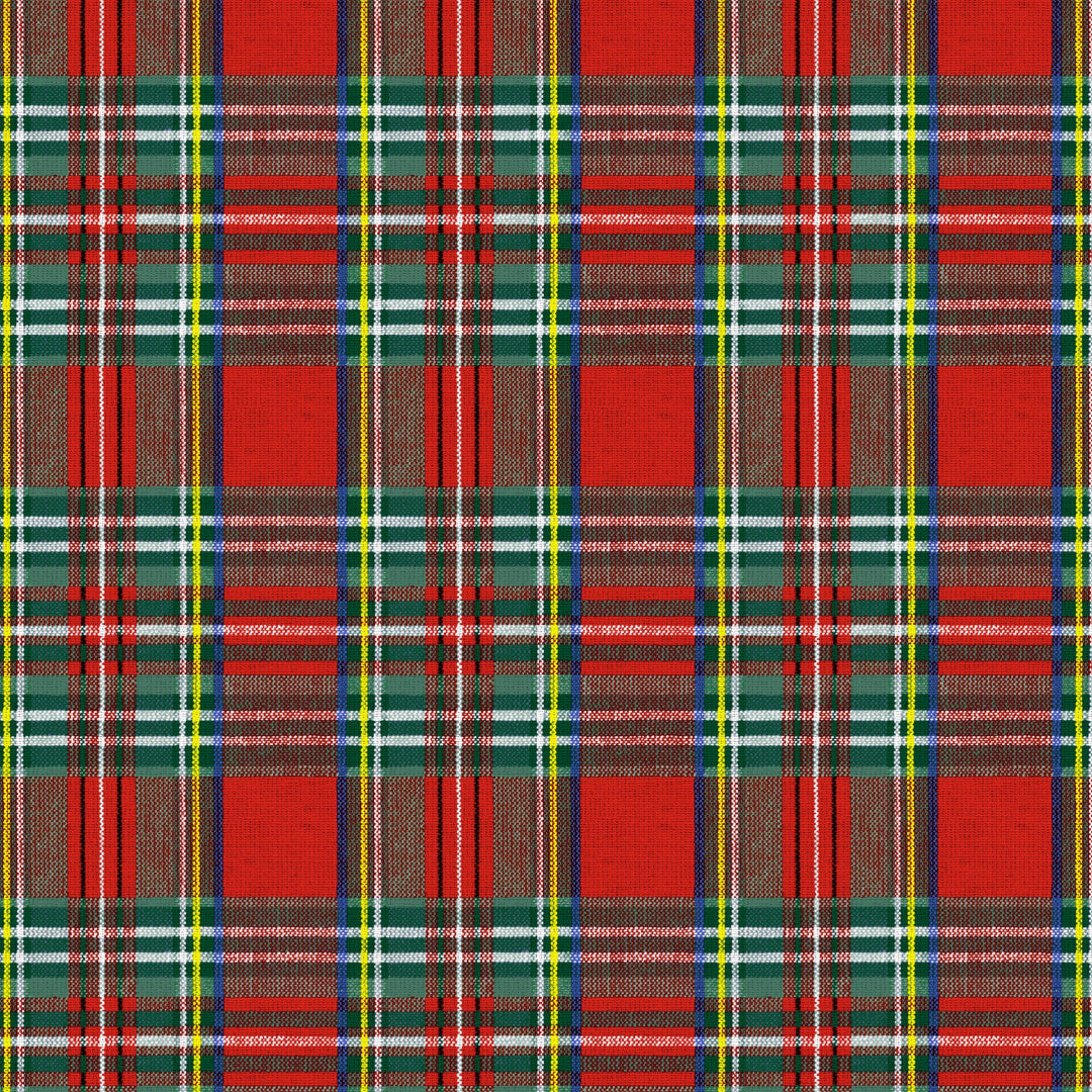 Highland Red – Voksdug med klassisk skotsk tern, mønster