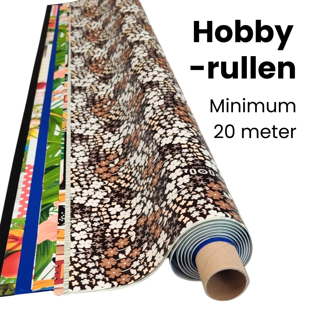 Hobbyrullen – Assorterede voksdugsrester (20 m)