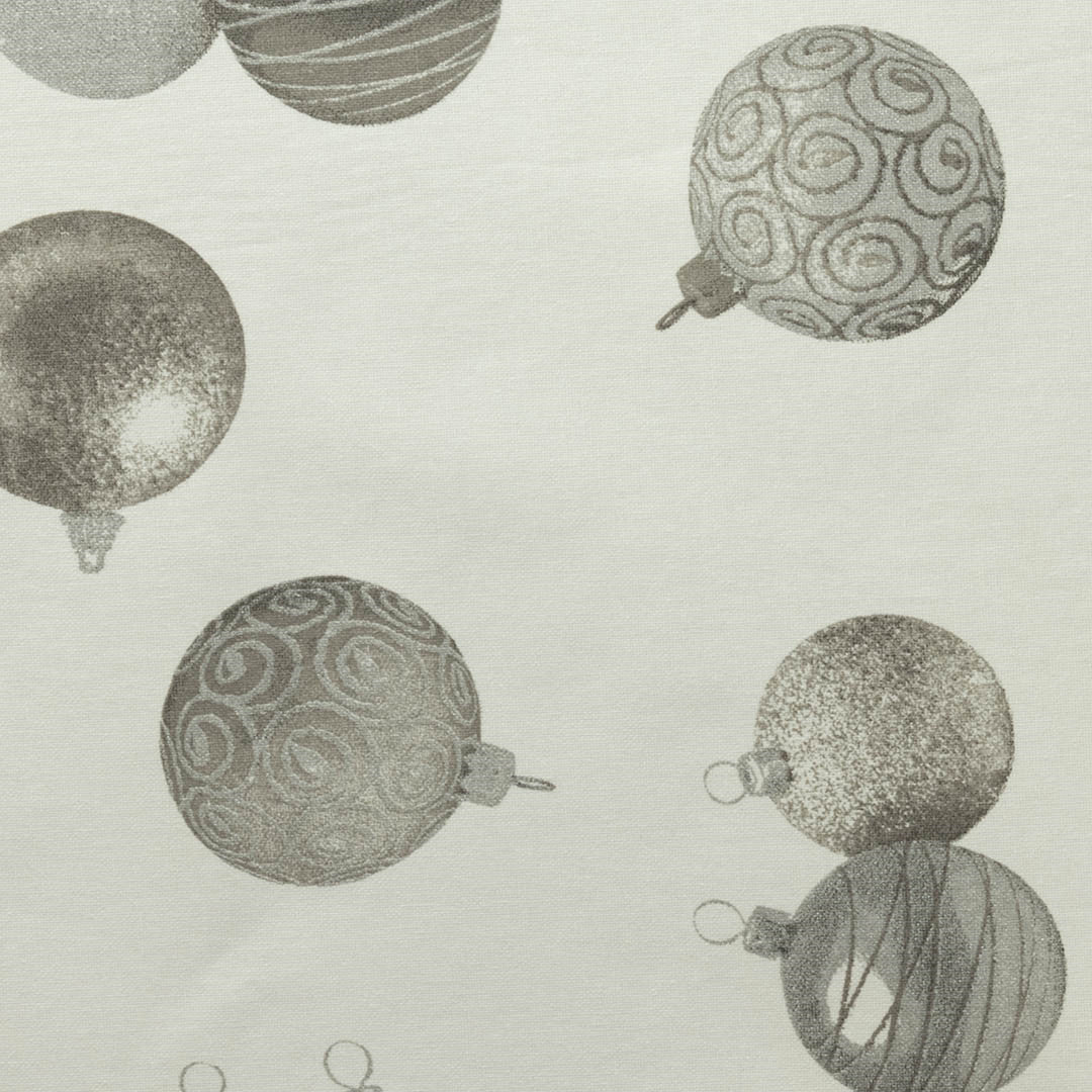 Juleakryldug med julekugler - Hel rulle = ca. 15 m