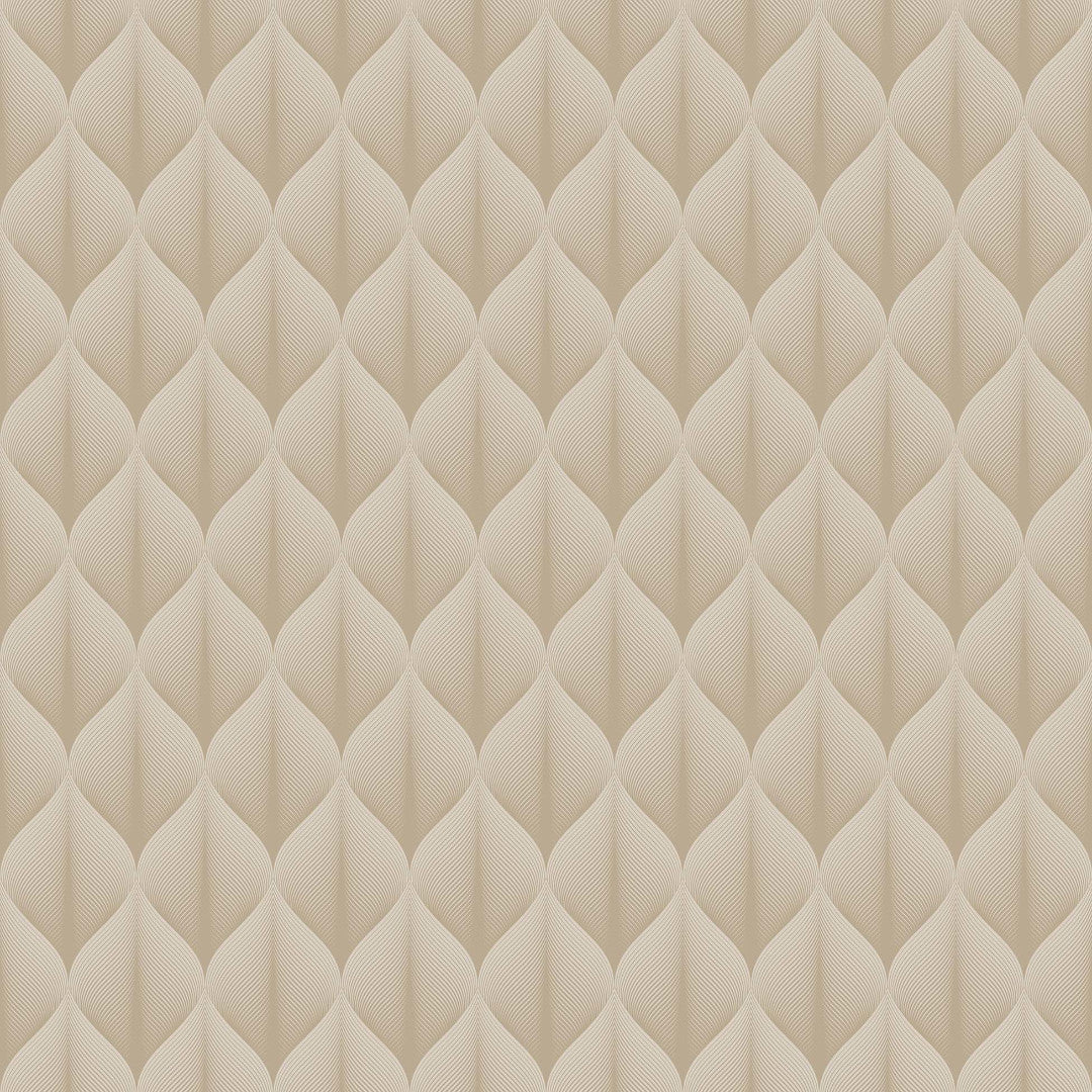 Kalini Luxury Natural - Voksdug med grafisk mønster i flot 3D-effekt, mønster