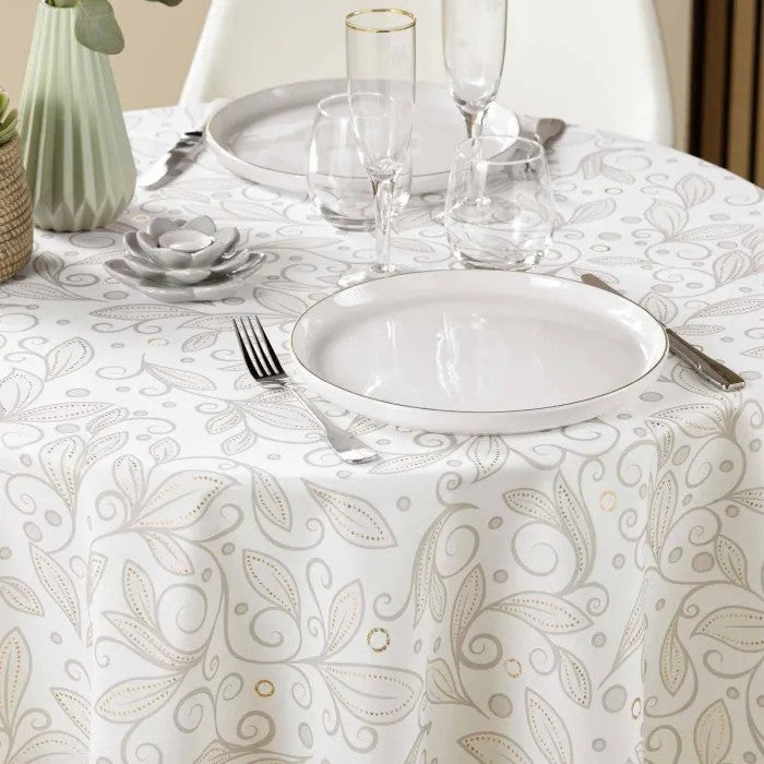 Leya Ø 180 cm, rund dug med anti-plet, miljø