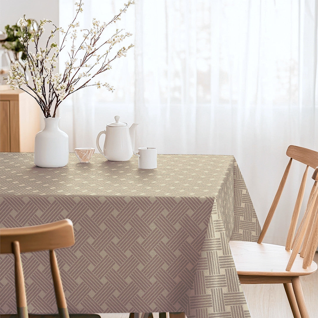 Lisa Culla Flet – Akryldug med grafisk fletmønster