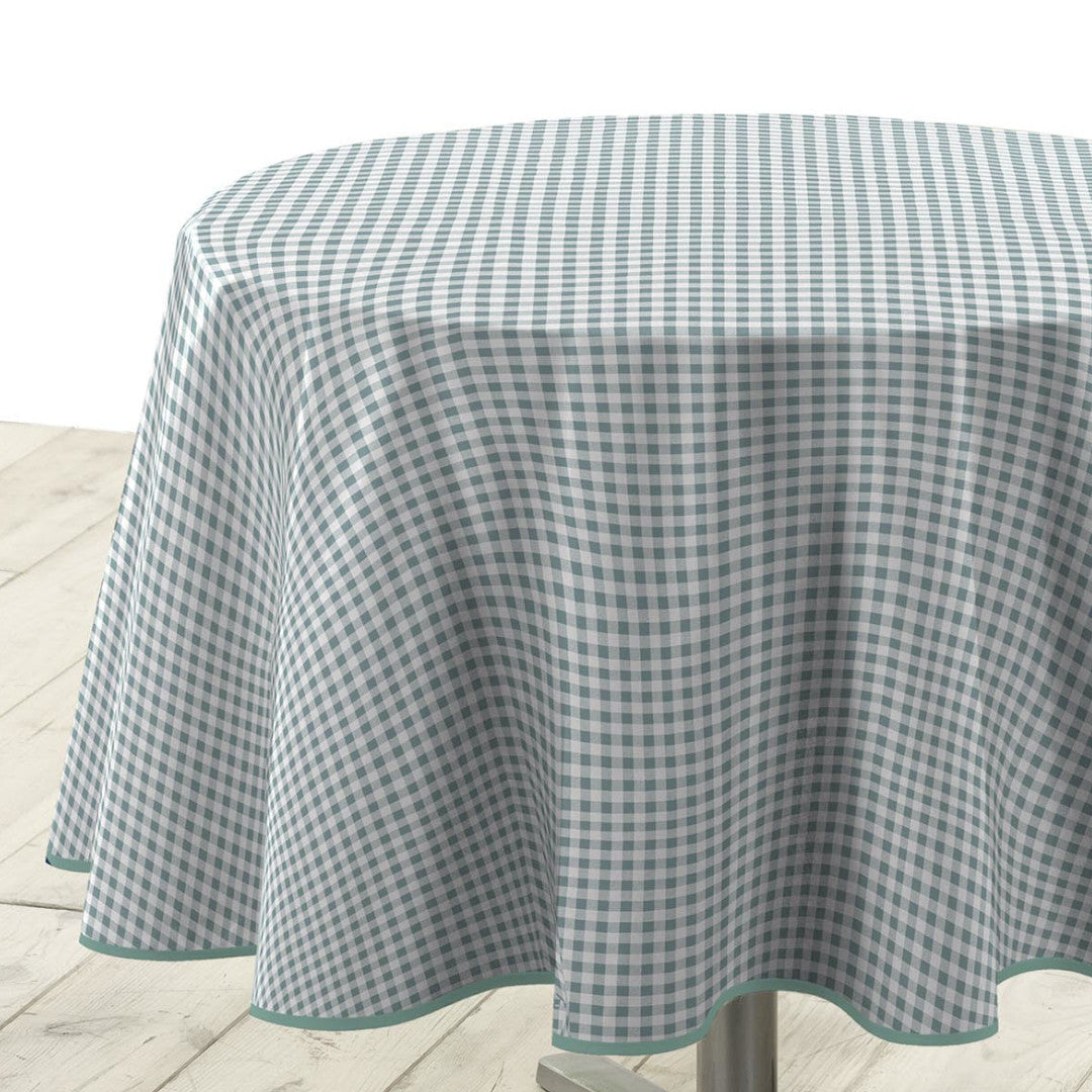 Mini Vichy Sauge - Rund voksdug med tern Ø 155 cm