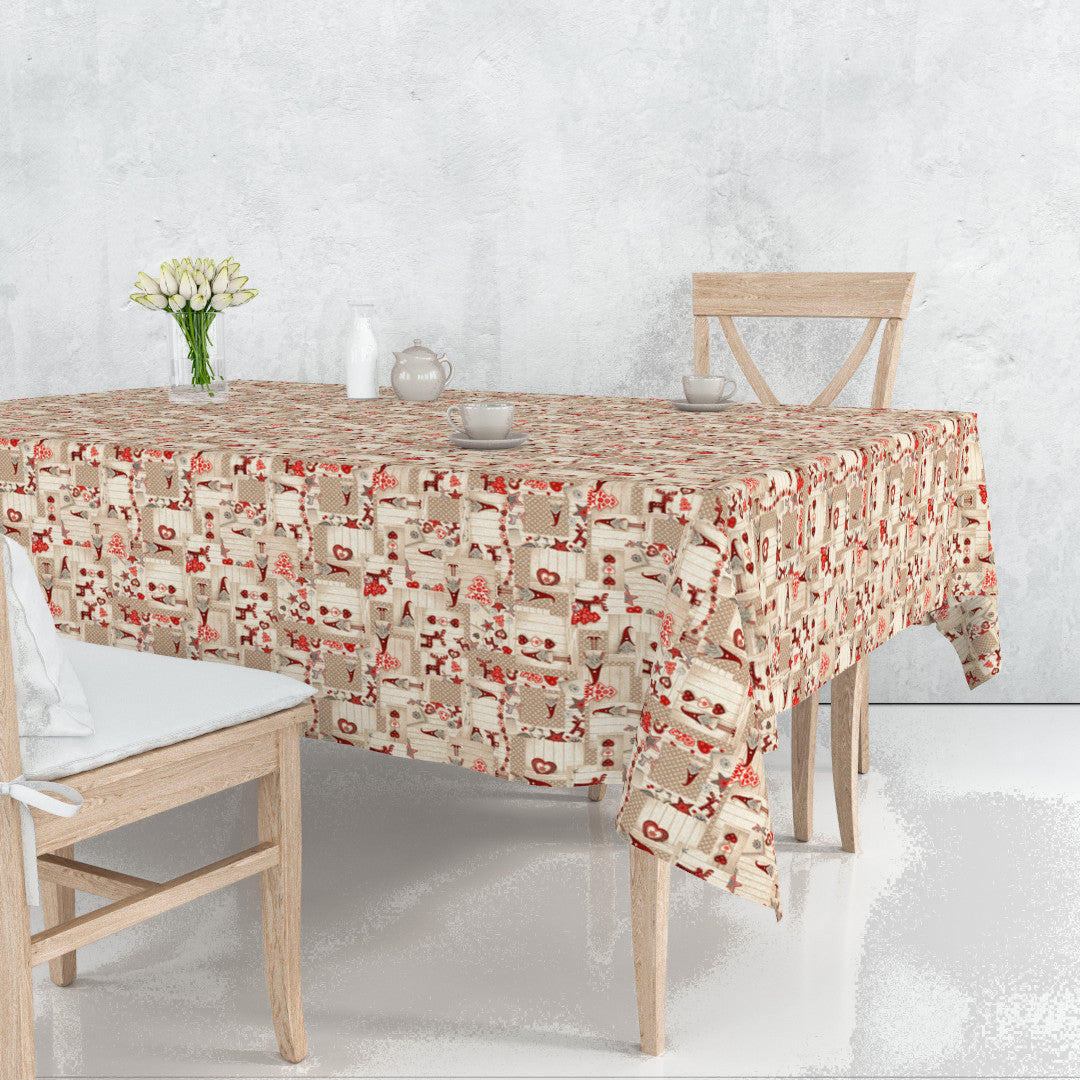 Nissehjerte – Juleakryldug i nordisk julepatchwork, miljø