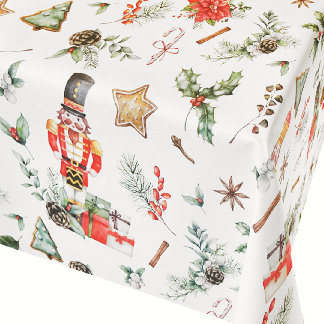 Nøddeknægte og Gaver - Juleakryldug med klassiske motiver, nærbillede