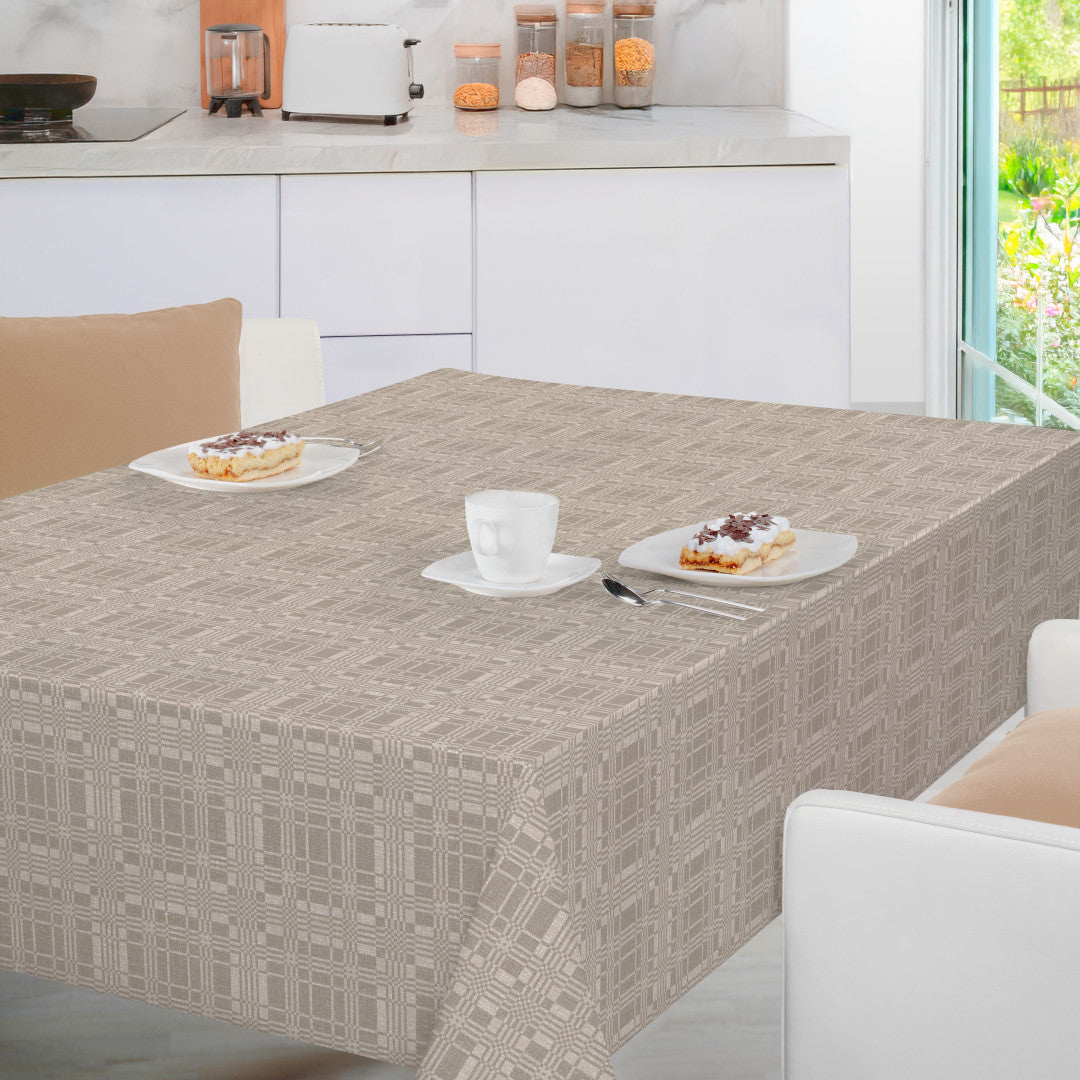 Nordfavn Adamascado Positivo Beige – Voksdug med damask mønster, miljø